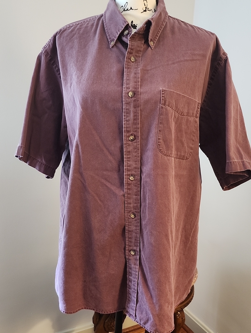 Men's Mauve Cotton Shirt
